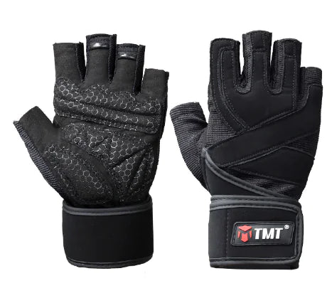 Men's Half-Finger Workout Gloves for Pull-Up Training