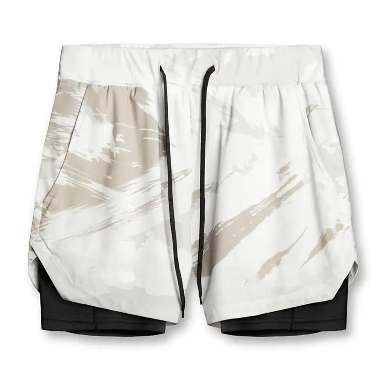 Men's Summer Quick-Dry Dual-Layer Running Shorts