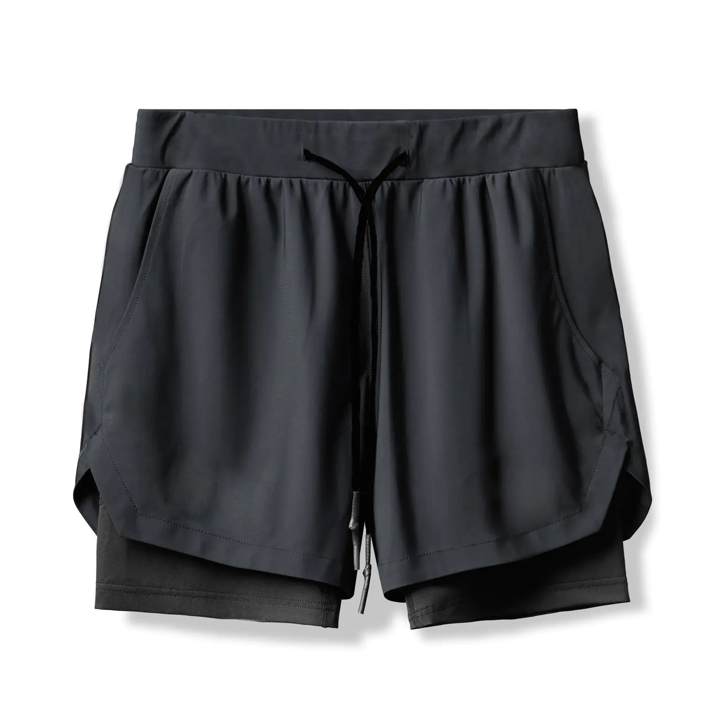Men's Summer Quick-Dry Dual-Layer Running Shorts