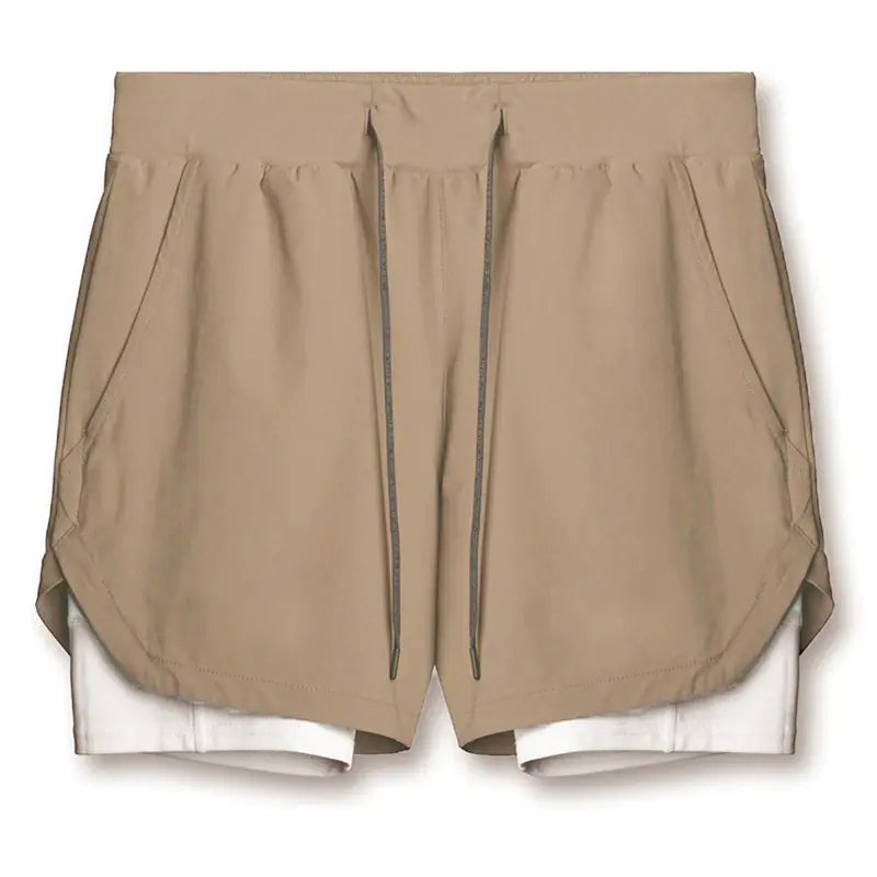 Men's Summer Quick-Dry Dual-Layer Running Shorts